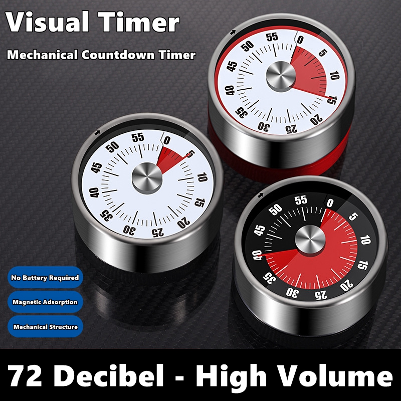 Kitchen Helper Gadgets - Timer odliczający czas, magnetyczny, mechaniczny, wizualny,