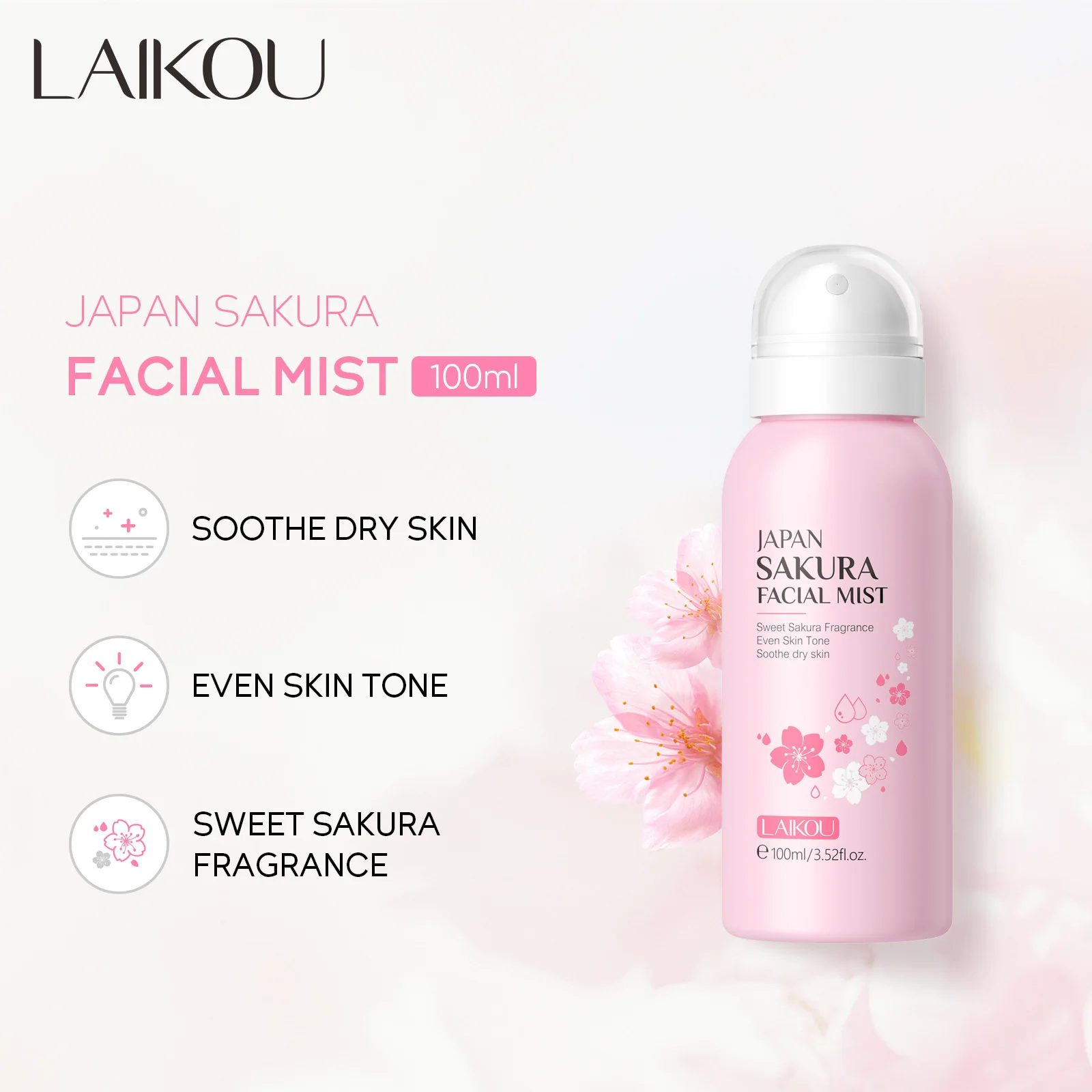 LAIKOU Sakura Facial Mist Brig – Oil Mister Spray Bottle recenzja i cena
